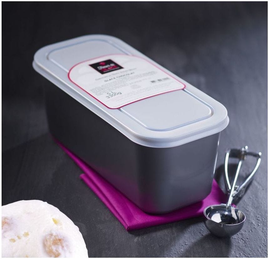 Glace maître artisan rhum raisin