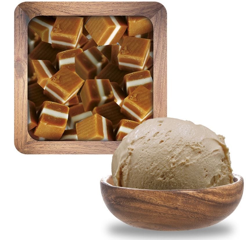 Glace maître artisan caramel au beurre salé
