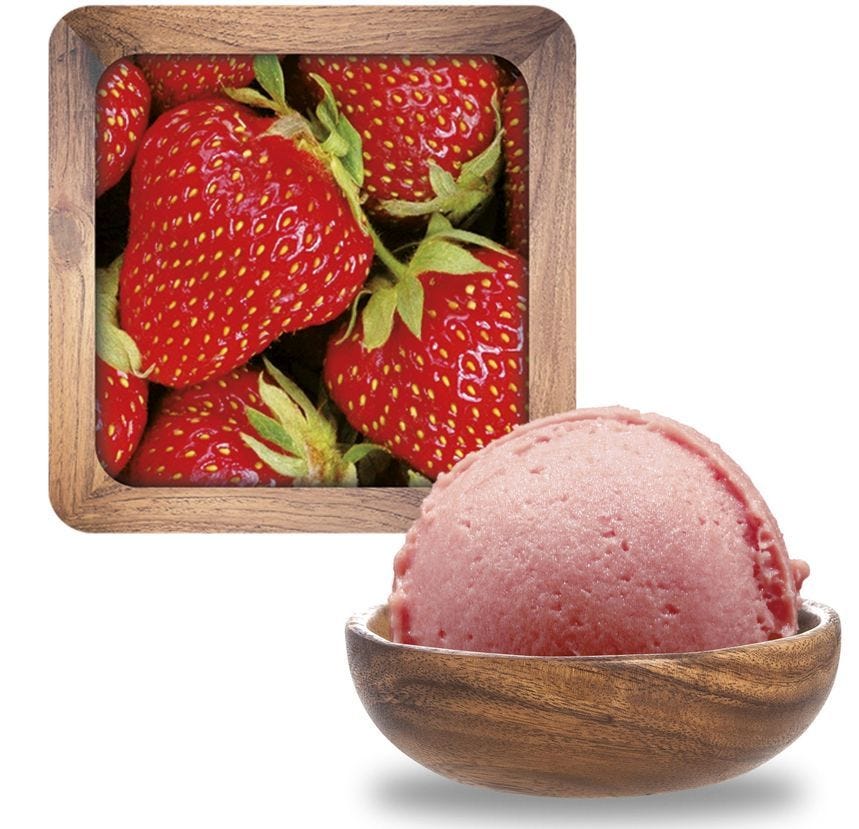 Sorbet maître artisan fraise