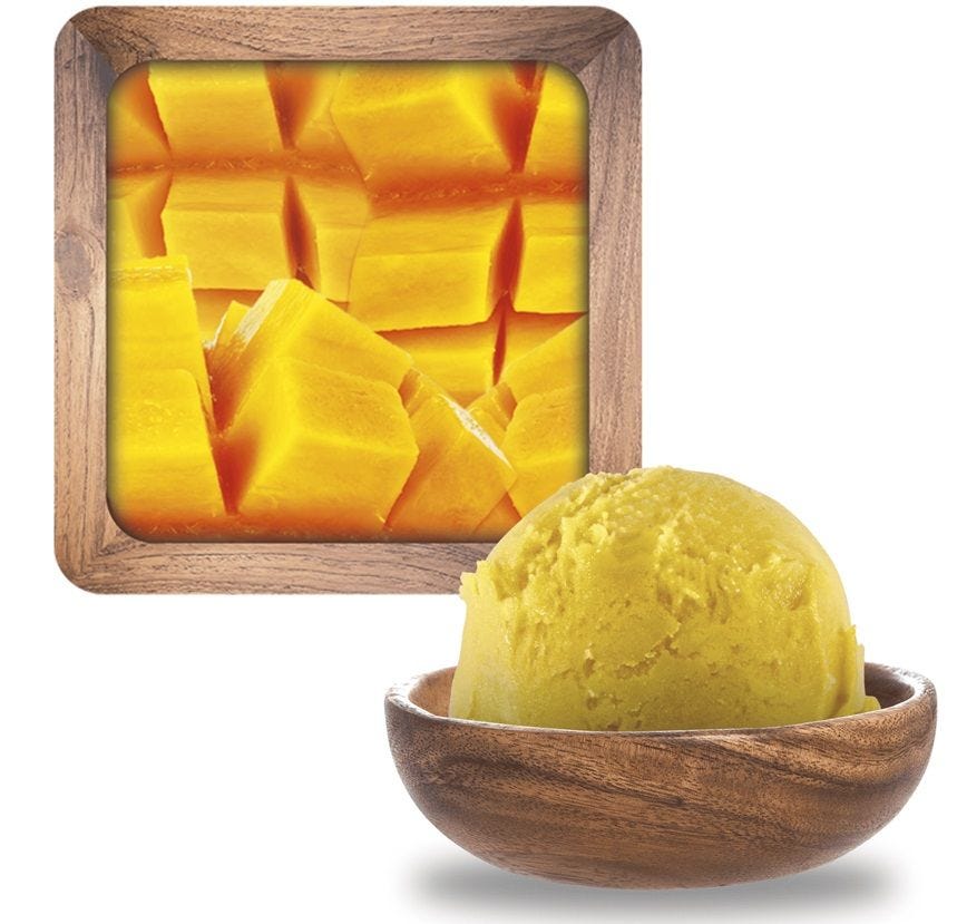 Sorbet maître artisan mangue