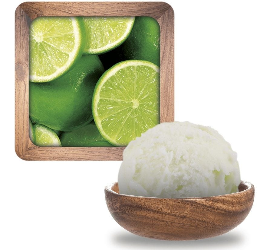 Sorbet maître artisan citron vert