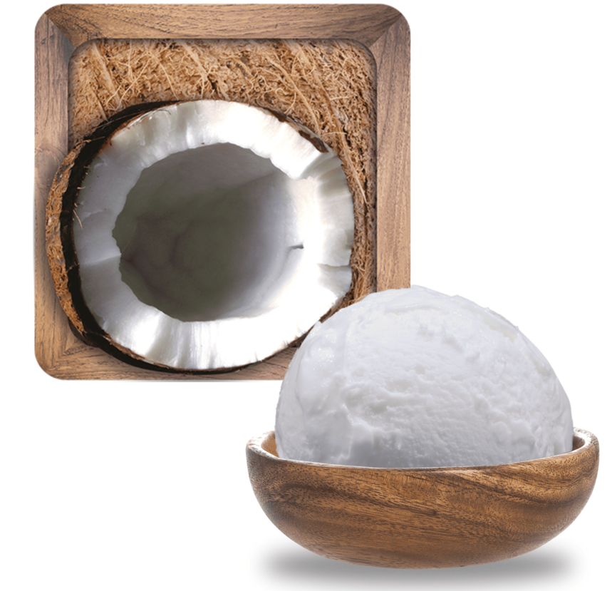Glace maître artisan noix de coco
