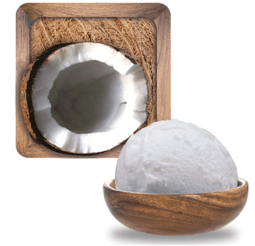 Glace maître artisan noix de coco
