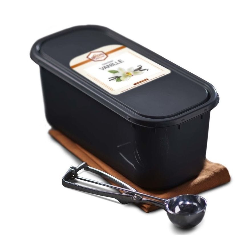 Crème glacée artisanale vanille