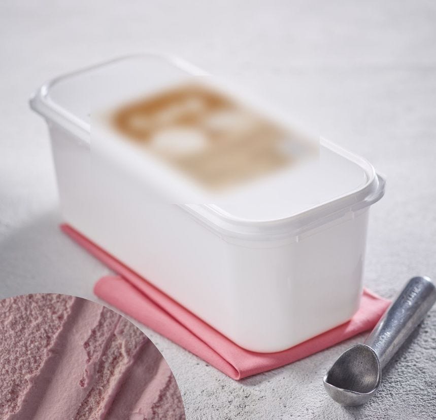 Glace saveur fraise