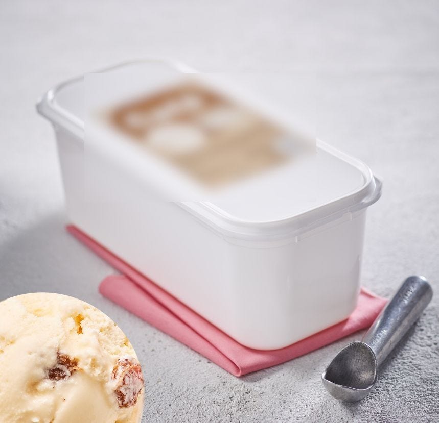 Glace rhum raisins