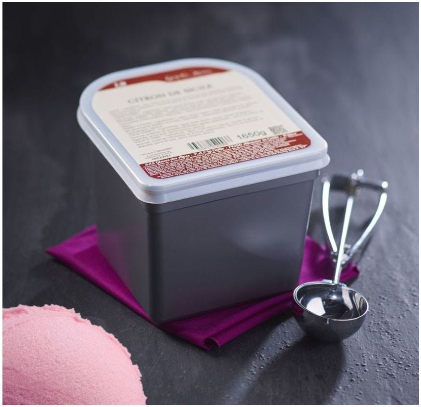 Glace maître artisan fraise