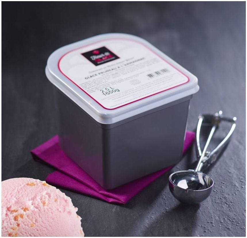 Glace maître artisan parfum barbe à papa