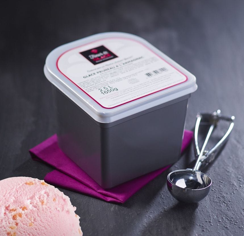 Glace maître artisan parfum barbe à papa
