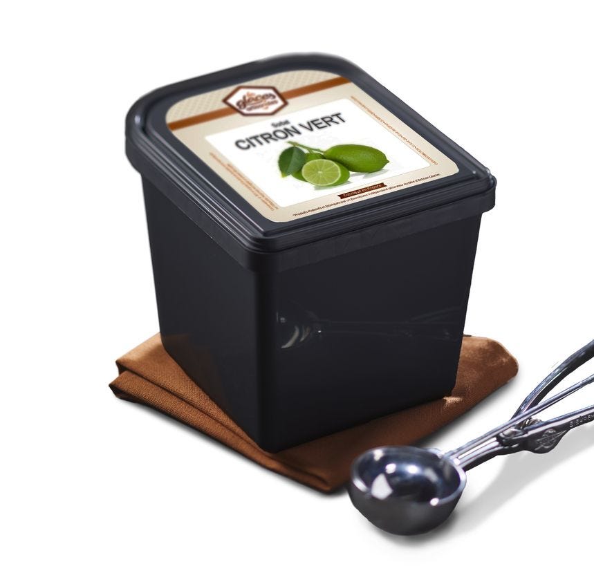 Sorbet artisanal citron vert 