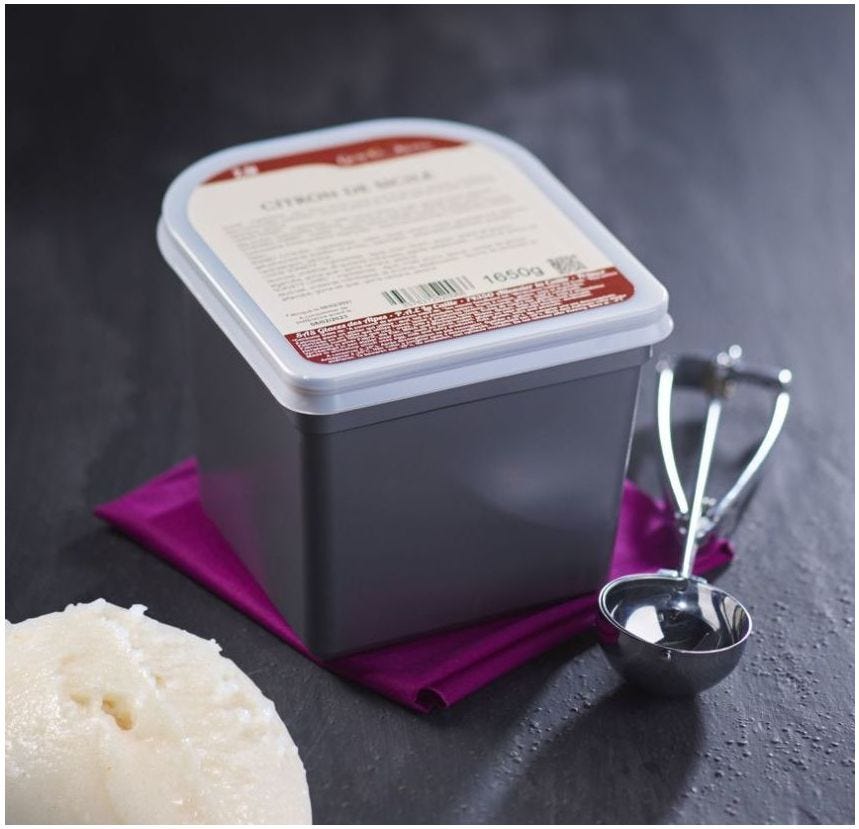 Sorbet maître artisan bergamote