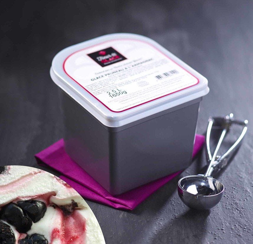 Glace maître artisan brebis cerise
