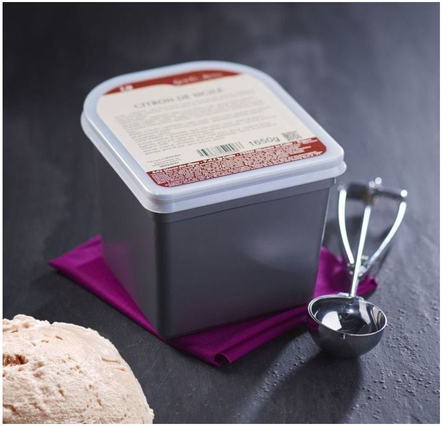 Glace maître artisan crème catalane
