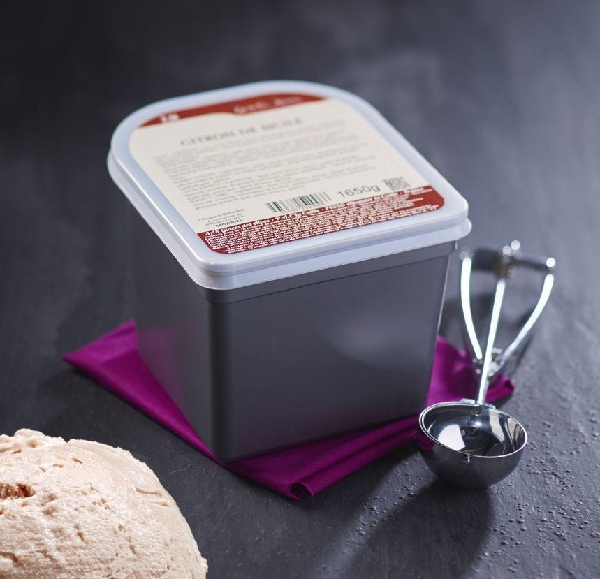 Glace maître artisan crème catalane