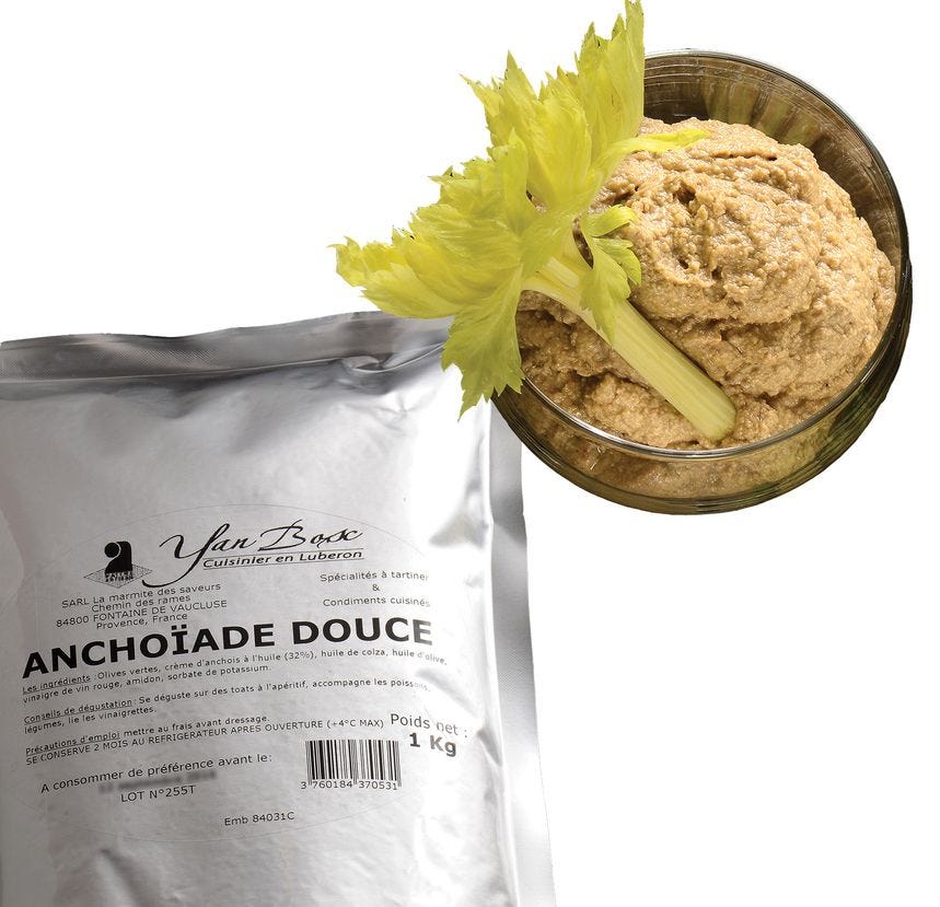 Anchoïade douce artisanale