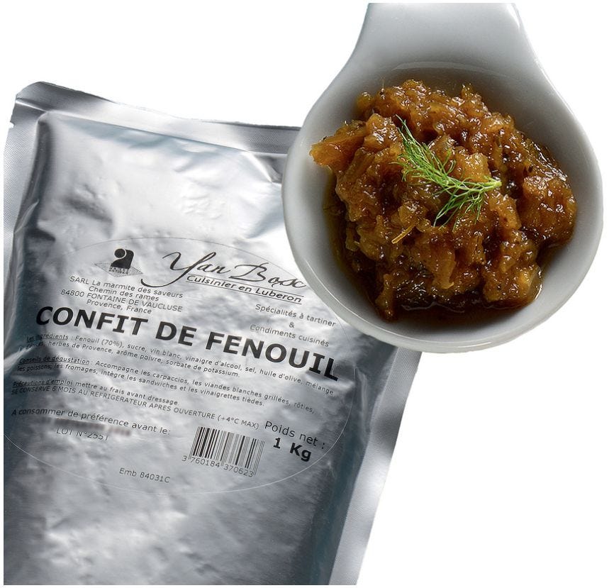 Confit de fenouil artisanal
