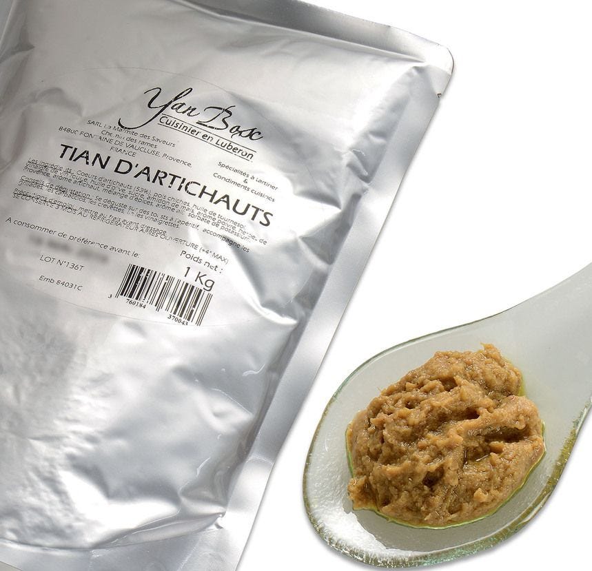 Tian d'artichaut artisanal
