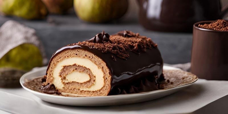 buche poire chocolat