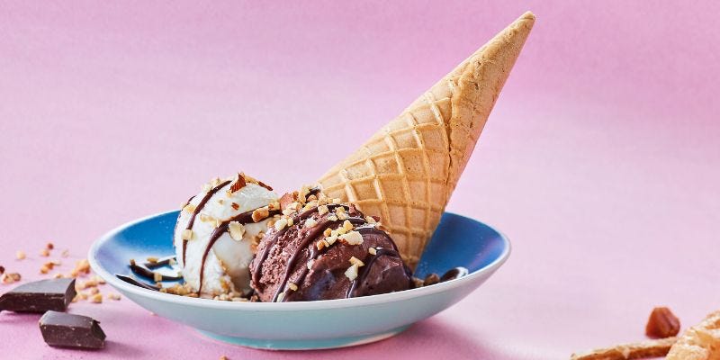 cone choco renverse