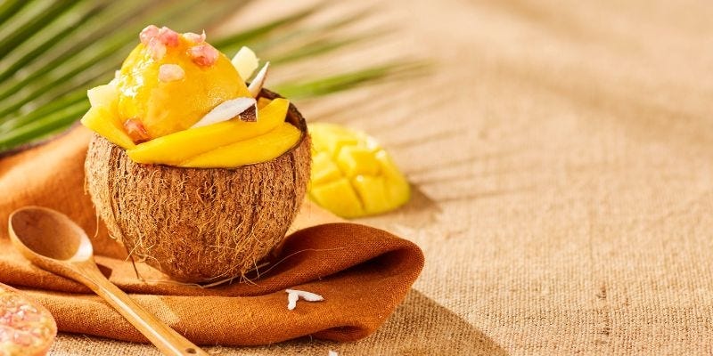 coupe glace artisanale coco mangue