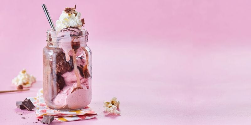 freakshake fraise chocolat