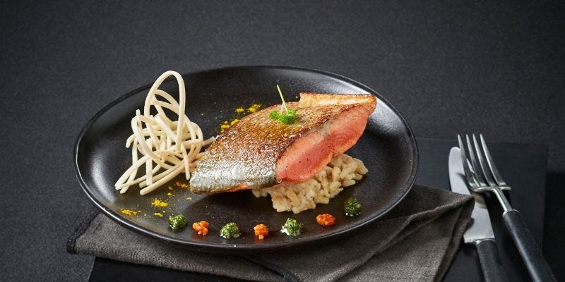 saumon sockeye risotto