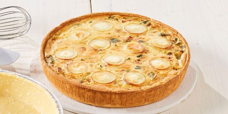 quiche chevre poireau